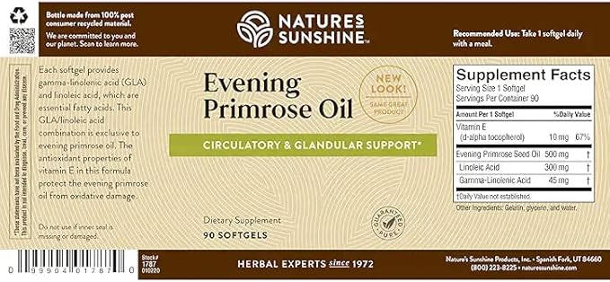 Nature's Sunshine Evening Primrose Oil Capsules (90)