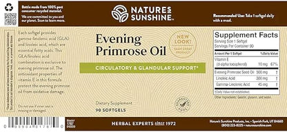 Nature's Sunshine Evening Primrose Oil Capsules (90)