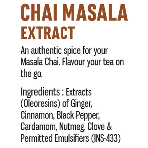Spice Drop Chai Masala Extract (Tea Masala Drops), No Additives, 5 ml (Pack of 3 x 180 Drops)