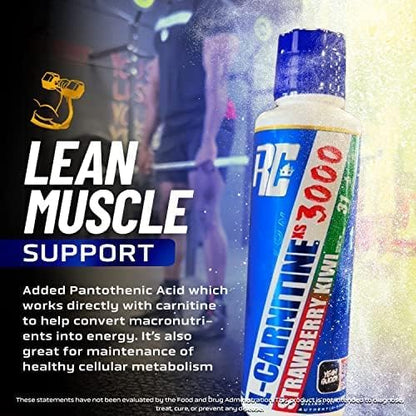 Ronnie Coleman Signature Series L-Carnitine XS 3000 Liquid, Amino Acids Metabolism and Lean Muscle Strength Support, Stimulant Free, Sugar Free, Zero Carbs, Pink Lemonade, 16 Oz