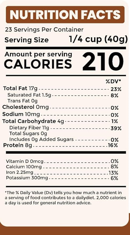 Sown and Grown Premium Brown Whole Raw Flax Seeds - 2lb, 32oz | Rich in Fiber, Omega-3 Fatty Acids | Great for Baking, Salads, Smoothies & Protein Balls | Premium Flaxseeds