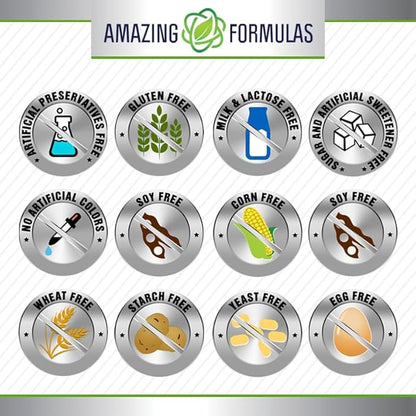 Amazing Formulas Melatonin Supplement | Unflavored | 5 Mg | 180 Tablets | Non-GMO | Gluten Free | Made in USA