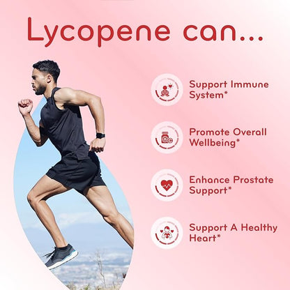 Tomato Based Lycopene Supplement - Extra Strength Lycopene 50mg Non-GMO Super Potent Antioxidant and Carotenoid Heart and Prostate Health Supplement for Men - Made in a cGMP US Lab (200 Servings)
