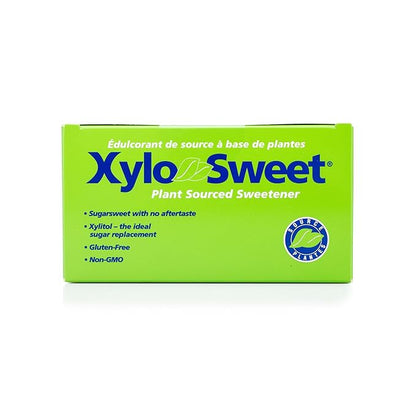 Xlear XyloSweet Plant Sourced Xylitol Sweetener - Pure Natural Sugar Substitute, Granules, Non-GMO, Gluten-Free, 100 Packets (Pack of 2)