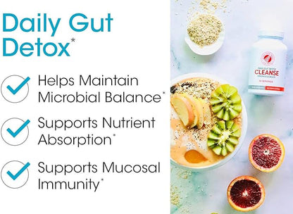 Silver Fern Gut Rehab Kit - 30 Day Supply - Cleanse Daily (1 Bottle = 120 Capsules) & Ultimate Probiotic (1 Bottle = 60 Capsules) - Immunoglobulins & Spore Forming Probiotics