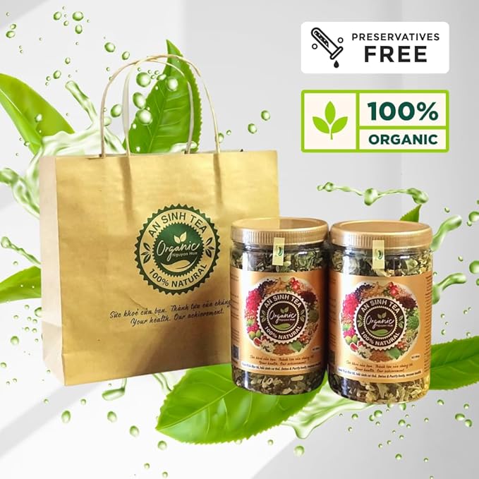 An Sinh Tea Herbal Tea Variety Pack - Liver Detox Tea - Sleep Tea For Bedtime - 60 cups - Non Caffeinated, Relax, Reduce Cholesterol, Migraine, Fatigue, Stress, Promoting Sleep