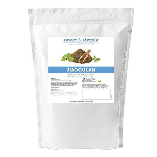 SmartEquine Smart & Simple Jiaogulan | Horse Supplement | Supports Proper Circulation for Overall Well-Being | Muscle Support | 324 Servings | 5lb