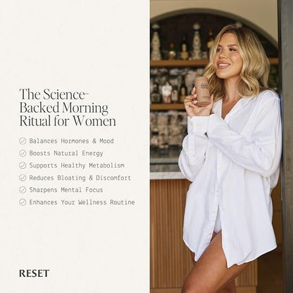 Paulina FITNESS Reset AM Metabolism and Hormone Support Supplement | Appetite Regulation, Metabolism Support, Enhanced Energy and Mood, Hormones | for Holistic Wellness | 90 Capsules