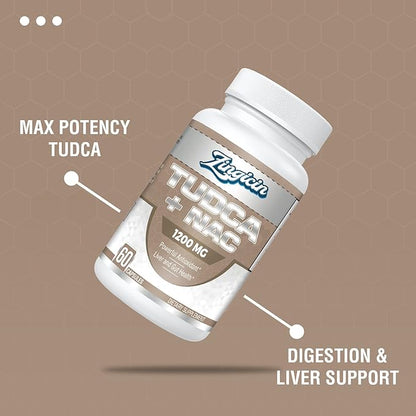TUDCA with NAC Supplement 1200mg - 180 Capsules,Powerful TUDCA Bile Salt Plus N-Acetyl-Cysteine,Antioxidant Supplements for Liver,Digestion