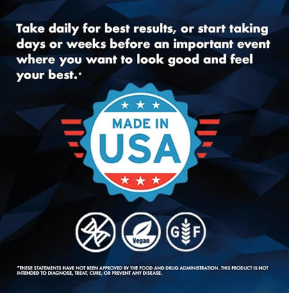 | Daily Cold Sore Supplement Including L-Lysine & Natural Defense Ingredients | Around The Clock Support | 60 Count | Made in The USA