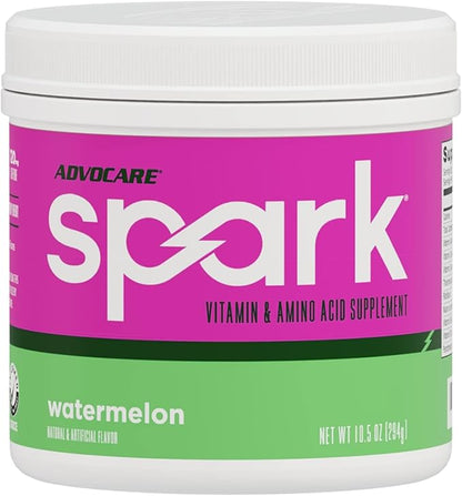 AdvoCare Spark Vitamin & Amino Acid Supplement - Focus & Energy Drink Powder Mix with Vitamin A, B-6, C & E - Also Includes L-Carnitine & L-Tyrosine - Watermelon - 10.5 oz