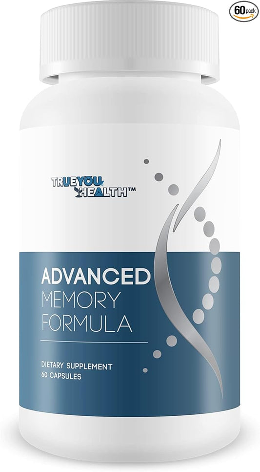 Advanced Memory Formula - by True You Health - Our Best Memory & Brain Formula - Formulated with Ginkgo Biloba and Other Premium Ingredients for Cognitive Performance, Focus, and Clarity