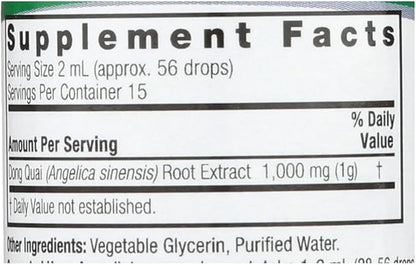 Nature's Answer Dong Quai Womens Support Supplement - Female Hormonal Support, Female Wellness Supplement, Liquid Extract, Alcohol Free, Gluten Free, Kosher - 1 oz