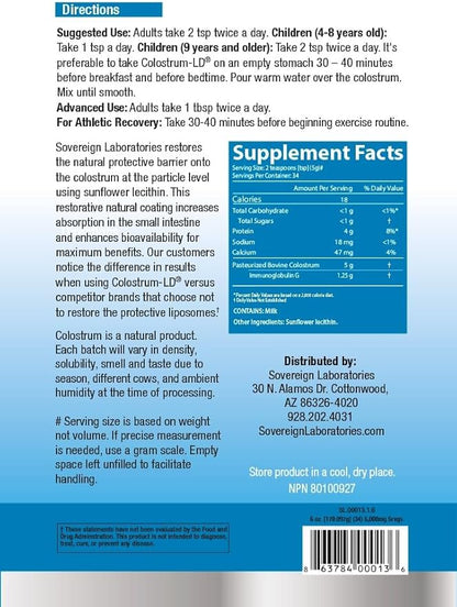 Sovereign Laboratories Colostrum-LD® Powder :: 6oz/170g,