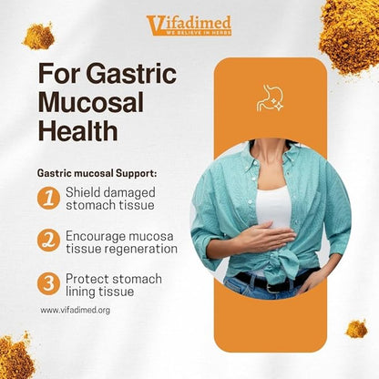 Stomach Plus - for Stomach, Gastritis, Stomach Lining Repair, Acid Reflux, Heartburn, Indigestion, with Galangal, Dong Quai, Cinnamon & Magnolia-90capsules