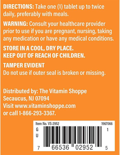 The Vitamin Shoppe DMAE 130MG (DIMETHYLAMINOETHANOL), Supports Brain, Focus, Attention and Energy Supplement (240 Tablets)