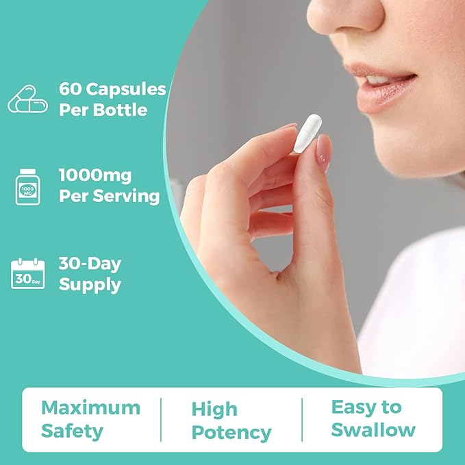 TUDCA Bile Salts Supplement 1000mg - 180 Veggie Capsules,Liver Support Supplement for Detox Cleanse,Gelatin Free