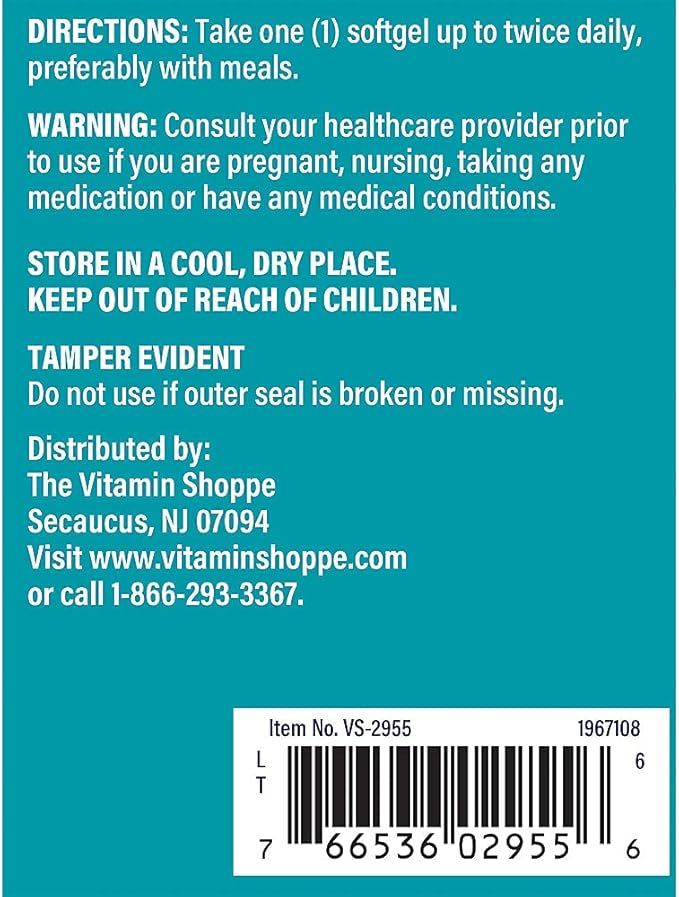 The Vitamin Shoppe Evening Primrose Oil 1,300MG, Natural Source of GLA (Gammia Linolenic Acid), Supplement for Women's Health & Hormonal Balance (120 Softgels)