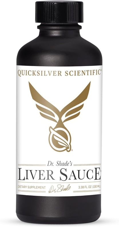 Quicksilver Scientific Liver Sauce - Liposomal Liver Detox with DIM, Quercetin, Lipoic Acid, Milk Thistle and Dandelion Root Supplement - Supports Bile & Toxin Momentum (100 ml / 3.38 oz)