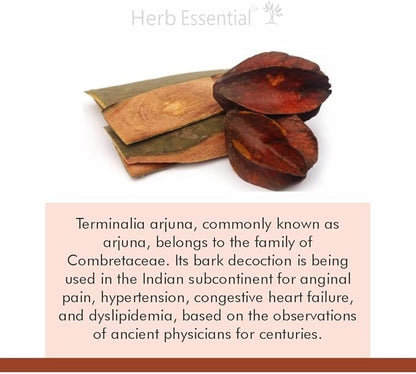 14.10 Ounce Arjuna Powder, Terminalia Arjuna Bark Supplement, Polvo de corteza de Arjuna, No Preservatives, Vegan and GMP Certified- 14.10 Ounce (400g Pack of 1)