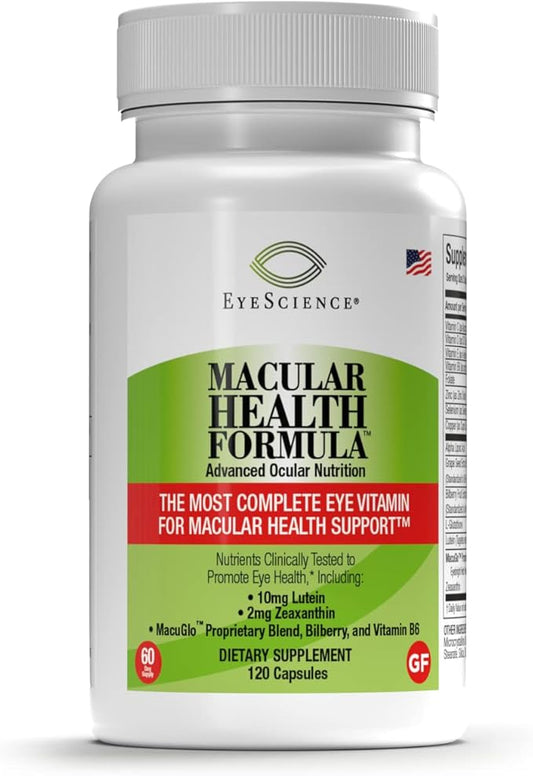 – Macular Health Formula – 120 Capsules – Complete Nutritional Supplement for Eye Health - Contains Lutein, Zeaxanthin, Vitamin C, D, E & B6-2-Pack