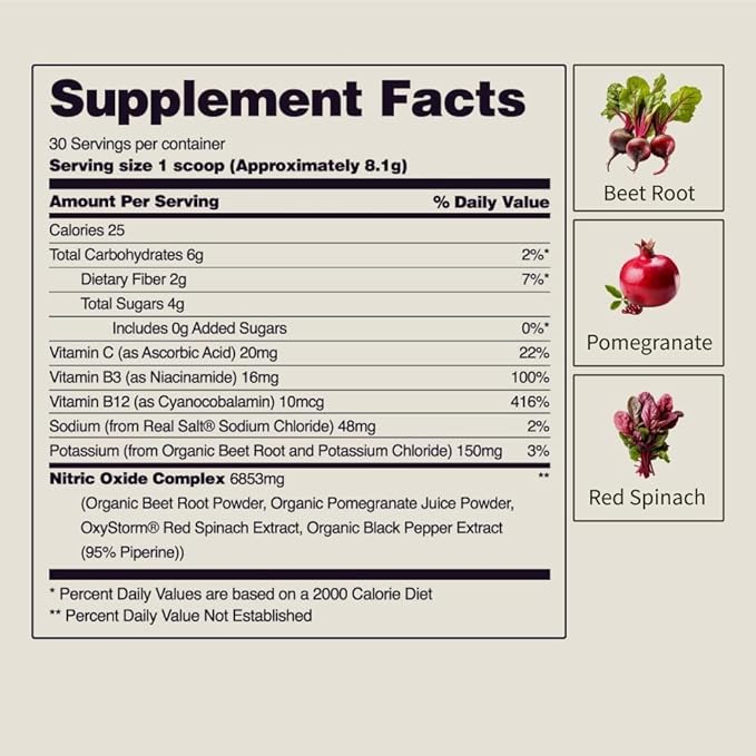 Snap Supplements Heart Beets Stick Packs, Organic Beet Root Powder Drink Mix, Cardiovascular Support for Men & Women, Beets, Pomegranate & Red Spinach, Nitric Oxide Booster, Mixed Berry, 10 Servings