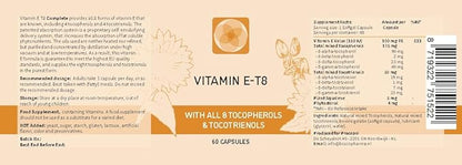 Unique Formula with All 8 Tocopherols and Tocotrienols Vitamin E– Contains no PAH’s, Heavy Metals, Contaminants or Preservatives - Certified Sustainable - Hair, Scars and Skin (60)
