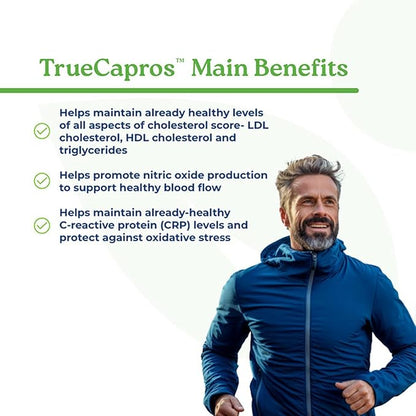 NatureCity True-Capros Amla Fruit Extract Supplement Polyphenol Antioxidant Power Supports Cardiovascular Heart Health (60 Veggie Capsules) Non-GMO Vegan Friendly and Soy Free