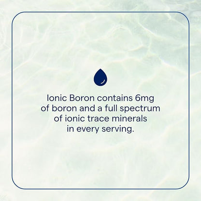 Trace Minerals Ionic Boron - Brain & Bone Support Supplement - Liquid Supplement with Magnesium to Aid Healthy Joints & Muscles - Supports Nerve Health - 96 Servings - 2 fl oz (About 96 Servings)