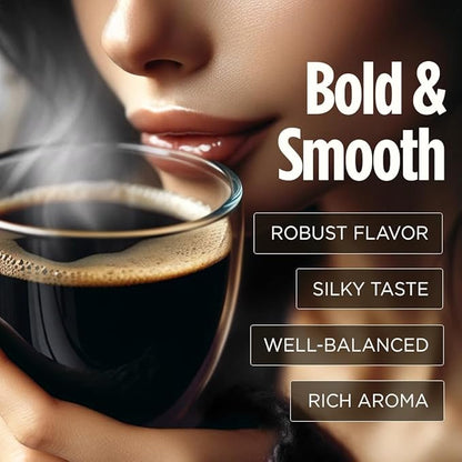 VitaCup Extra Shot Strong Coffee Pods, Bold & Intense Dark Roast w/Espresso Shot, High Caffeine, Vitamin B12, Antioxidants, Recyclable Single Serve Pod Compatible with Keurig K-Cup Brewers, 64ct