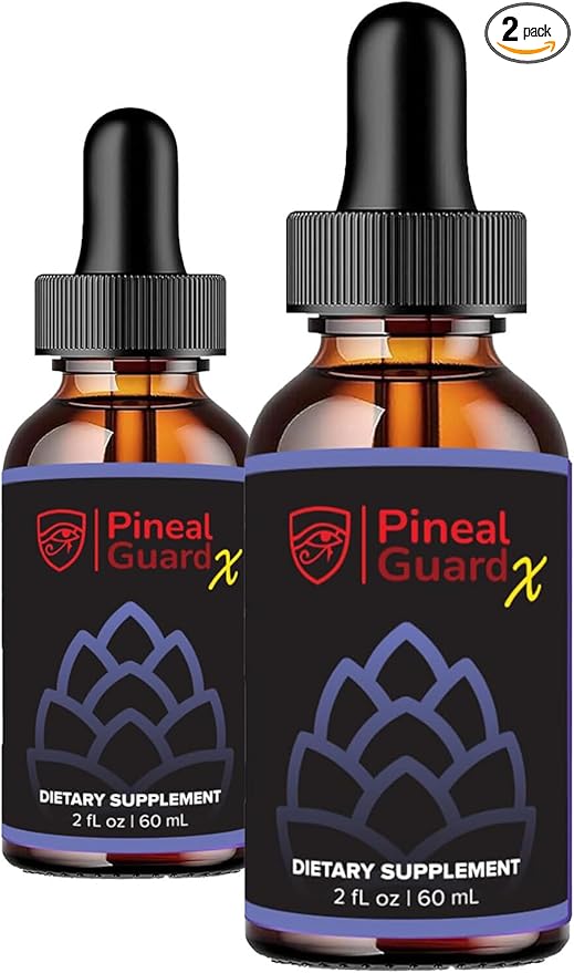 Pineal Gland Supplement - Brain Support, Focus, and Memory Vitamins for The Brain, Decalcify, Activate, and Protect Your Pineal Gland - Third Eye Awakening - Pineal Guard X - Pack of 2