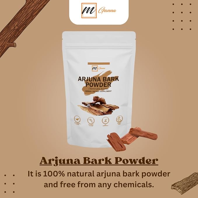 100% Natural Arjuna/Terminalia Arjuna Powder 0.5 LBS / 227 GMS for Health and Skin Care