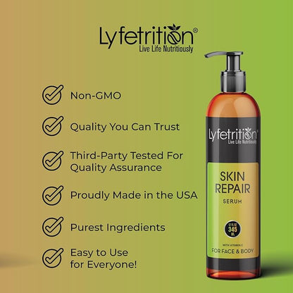 skin repair serum | 12 oz Large Bottle | Repair Acne, Allergies and Sunburn | Skin Repair Serum for Men and Women | Skin Repair Serum for All Skin Types