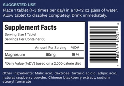 Active H2 Ultra+ Hydrogen Water Tablet, Natural Raspberry. Supports Overall Well-Being with Benefits of Molecular Hydrogen 60 Servings