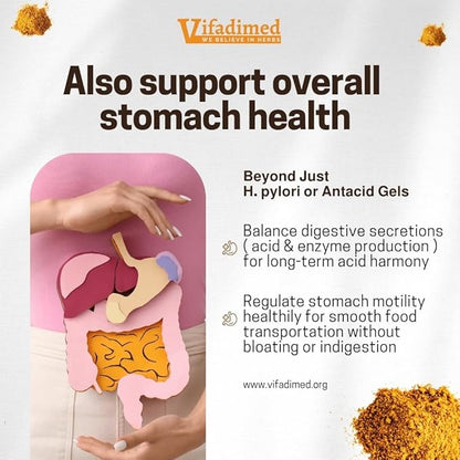 Stomach Plus - for Stomach, Gastritis, Stomach Lining Repair, Acid Reflux, Heartburn, Indigestion, with Galangal, Dong Quai, Cinnamon & Magnolia-90capsules