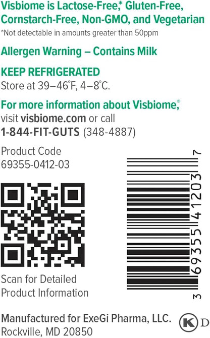 Visbiome® GI Care - High Potency Probiotic - 112.5 Billion CFU Live Probiotics, Original De Simone Formulation, Made in USA, 240 Capsules.