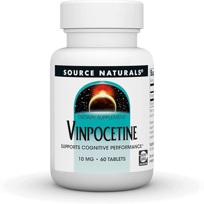 Source Naturals Vinpocetine Tablets, Supports Cognitive Performance*, 10 mg - 60 Tablets