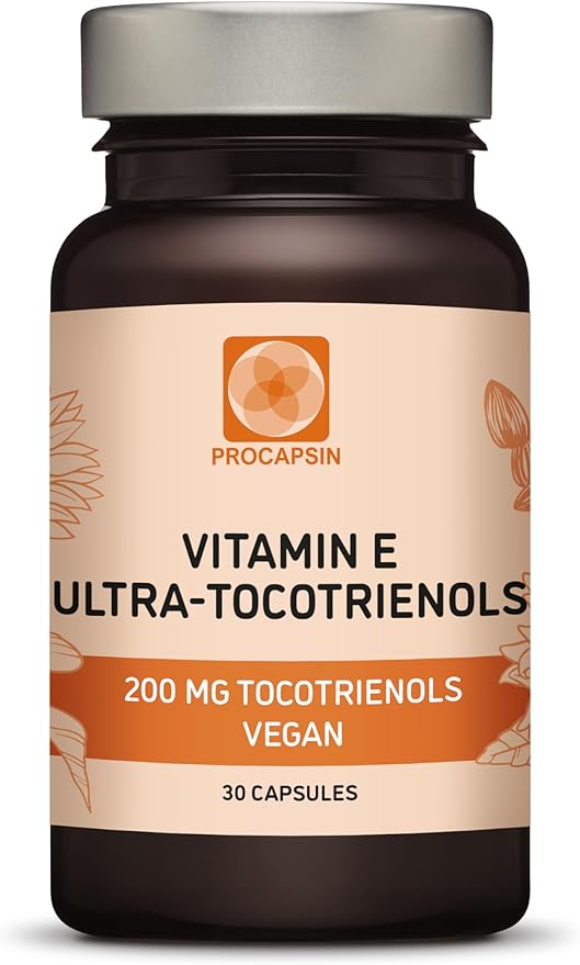Ultra Tocotrienol 200mg Vitamin E Vegan – All 4 tocotrienols - Alpha Tocotrienol + Beta Tocotrienol + Gamma Tocotrienol + Delta Tocotrienol – No Tocopherols (30)