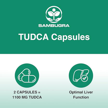 TUDCA Liver Supplements 1100mg, 3rd Party Tested Ultra Strength Bile Salt TUDCA Supplement, Liver Support for Liver Cleanse Detox and Repair, 60 Capsules