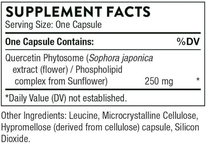 THORNE - Quercetin Phytosome - Exclusive Phytosome Complex for Immune Health, Respiratory Support, and Seasonal Allergy Relief* - 60 Capsules