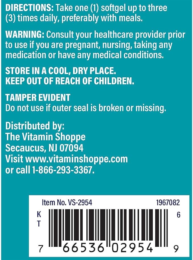 The Vitamin Shoppe Evening Primrose Oil 500MG, Natural Source of GLA (Gammia Linolenic Acid), Supplement for Women's Health & Hormonal Balance (120 Softgels)
