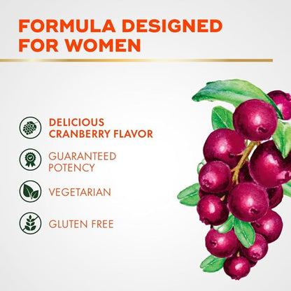 Align Women's Health, Prebiotic + Probiotic, with Cranberry for Feminine Health, Help Nourish & Add Good Bacteria for Digestive Health, 50 Gummies
