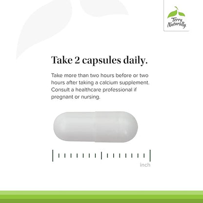 Terry Naturally Strontium - Bone Health & Strength Support - Supplement with Vegan Capsules - Health Supplement with Strontium Citrate for Superior Absorption - 60 Capsules