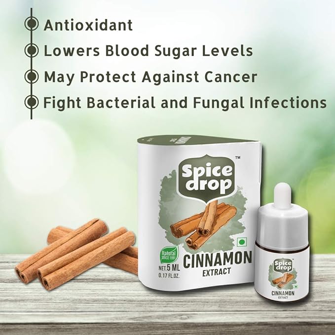 Spice Drop Variety Combo Pack Of 7 |Chai Masala, Cardamom, Ginger, Lemongrass, Cinnamon, Clove, And Black Pepper Extract| Vegan | Natural Extracts |180 Drops Each | 0.17 Oz * Set Of 7
