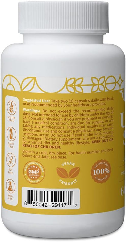 Pattern Wellness Uric Acid Support Supplement – Supports Uric Acid Balance & Joint Wellness – Herbal Formula – 3rd Party Lab Tested – 60 Veggie Capsules
