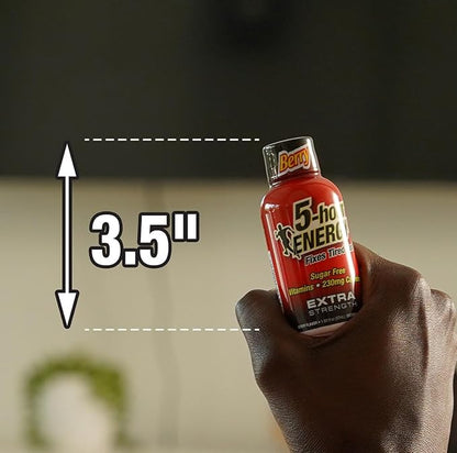 5-Hour Energy Extra Strength Shots Variety Pack, 30 Count (1.93 fl oz) - Extra Strength Berry, Tidal Twist, Strawberry Banana Flavors