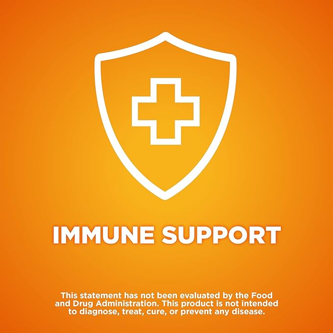 Amazon Basic Care Immune Support Citrus Chew Tablets, 32 Count