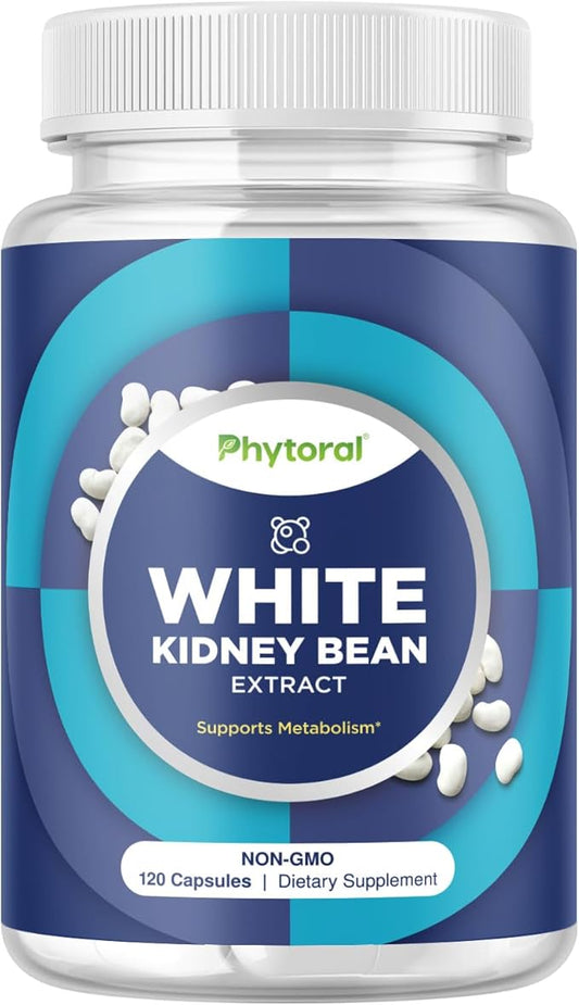 Phytoral White Kidney Bean Extract Carb Blocker - 120 Capsules