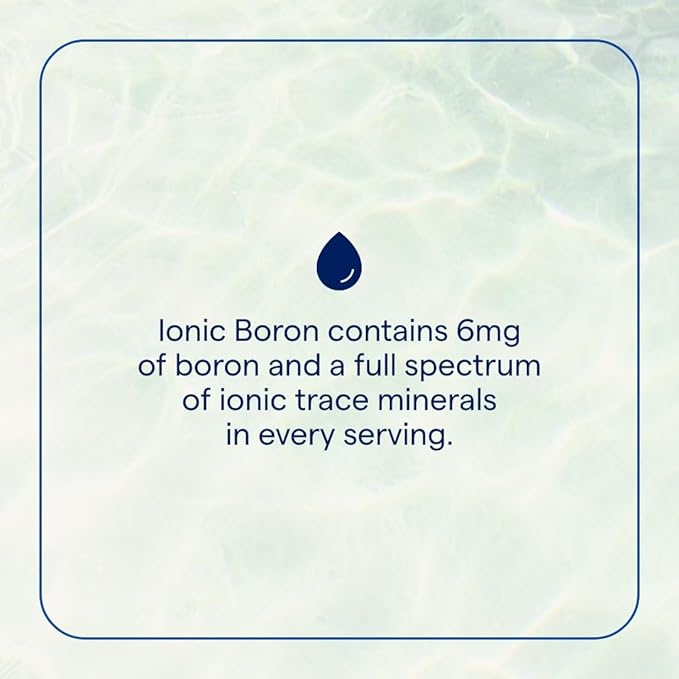 Trace Minerals Ionic Boron - Brain & Bone Support Supplement - Liquid Supplement with Magnesium Aids Healthy Joints & Muscles - Formula Supports Nerve Health & Function - 2 fl oz (About 48 Servings)