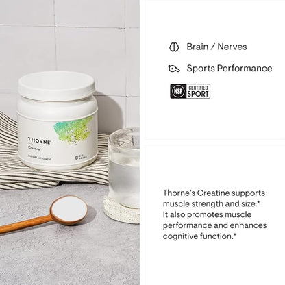 THORNE - Performance Essentials Bundle: Creatine & Amino Power Pack - Muscular Support, Energy Boost, and Cognitive Function - NSF Certified - 30 to 90 Servings